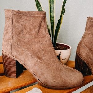 Suede Ankle Booties